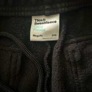 TNA Black Cozy Fleece sweatpants